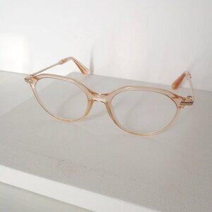 Sandro Pink Nude Clear Prescription Eyeglasses Glasses Frames
